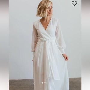 Baltic Born Lydia Maxi Dress - White - 1X